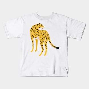 The Stare: Golden Leopard Edition | African Cheetah | Tropical Pop Art Kids T-Shirt